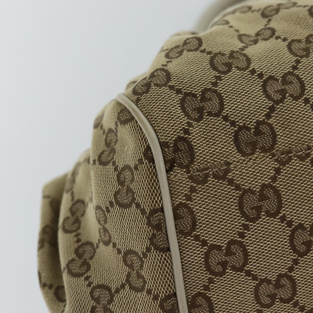 GUCCI GG Canvas Hand Bag Beige 223974 77030