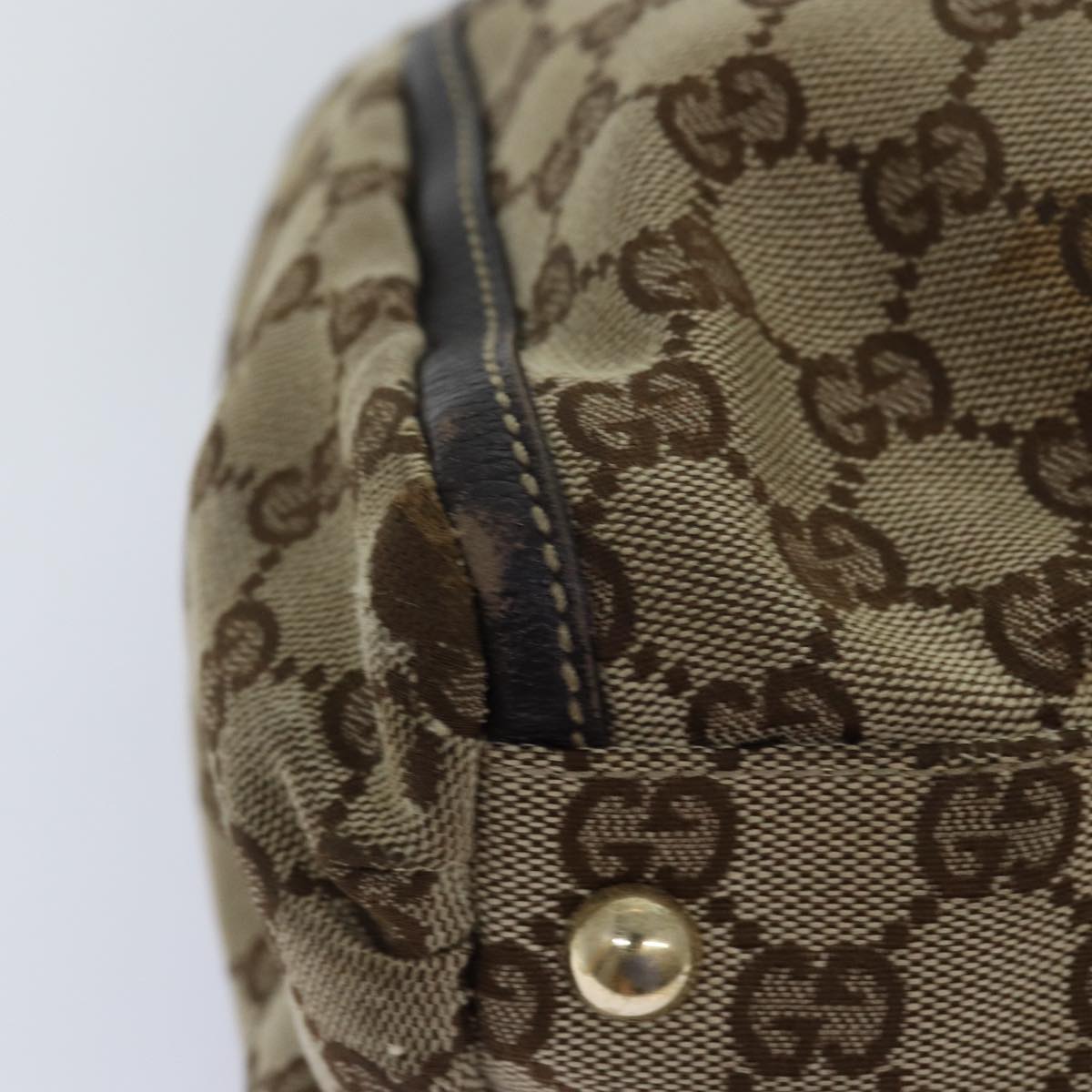 GUCCI GG Canvas Abbey Hand Bag Beige 189831 77031