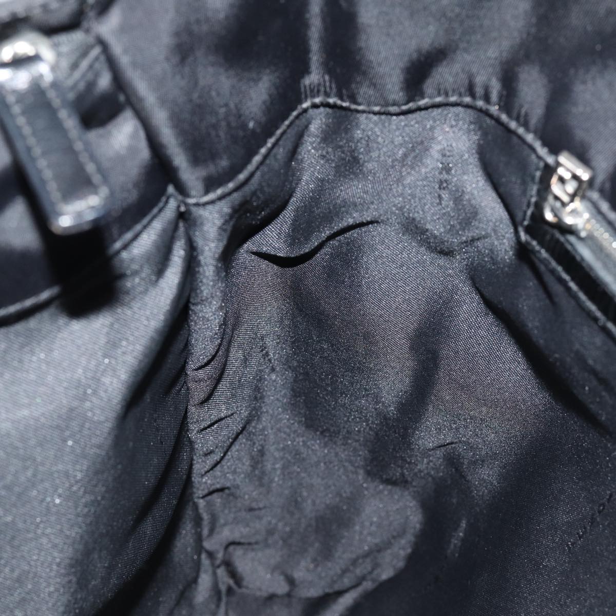 FENDI Tote Bag Nylon Black 77042