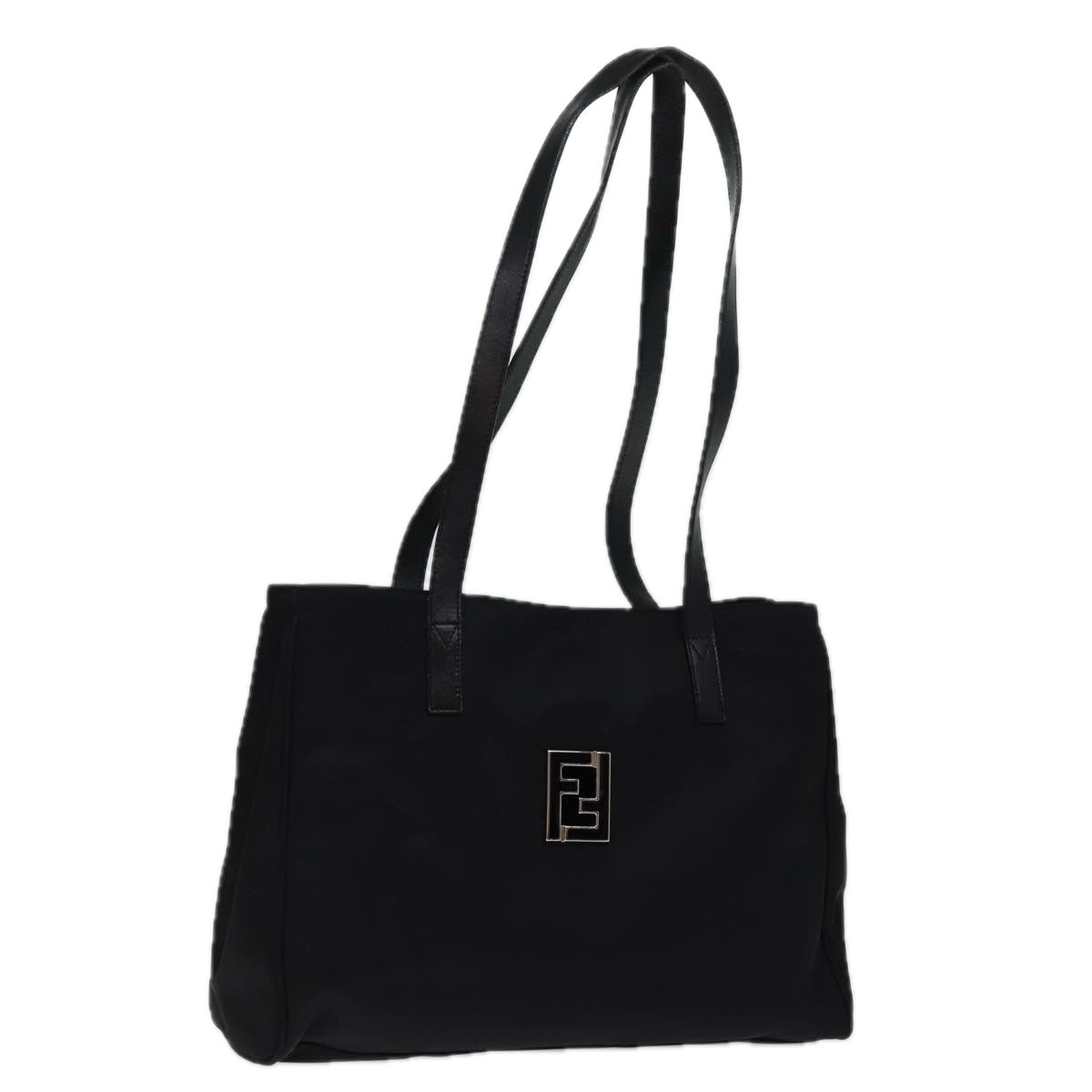 FENDI Tote Bag Nylon Black 77042