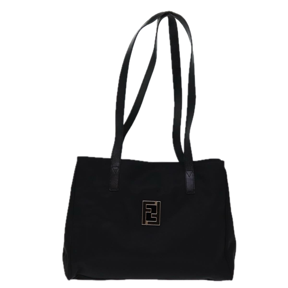 FENDI Tote Bag Nylon Black 77042