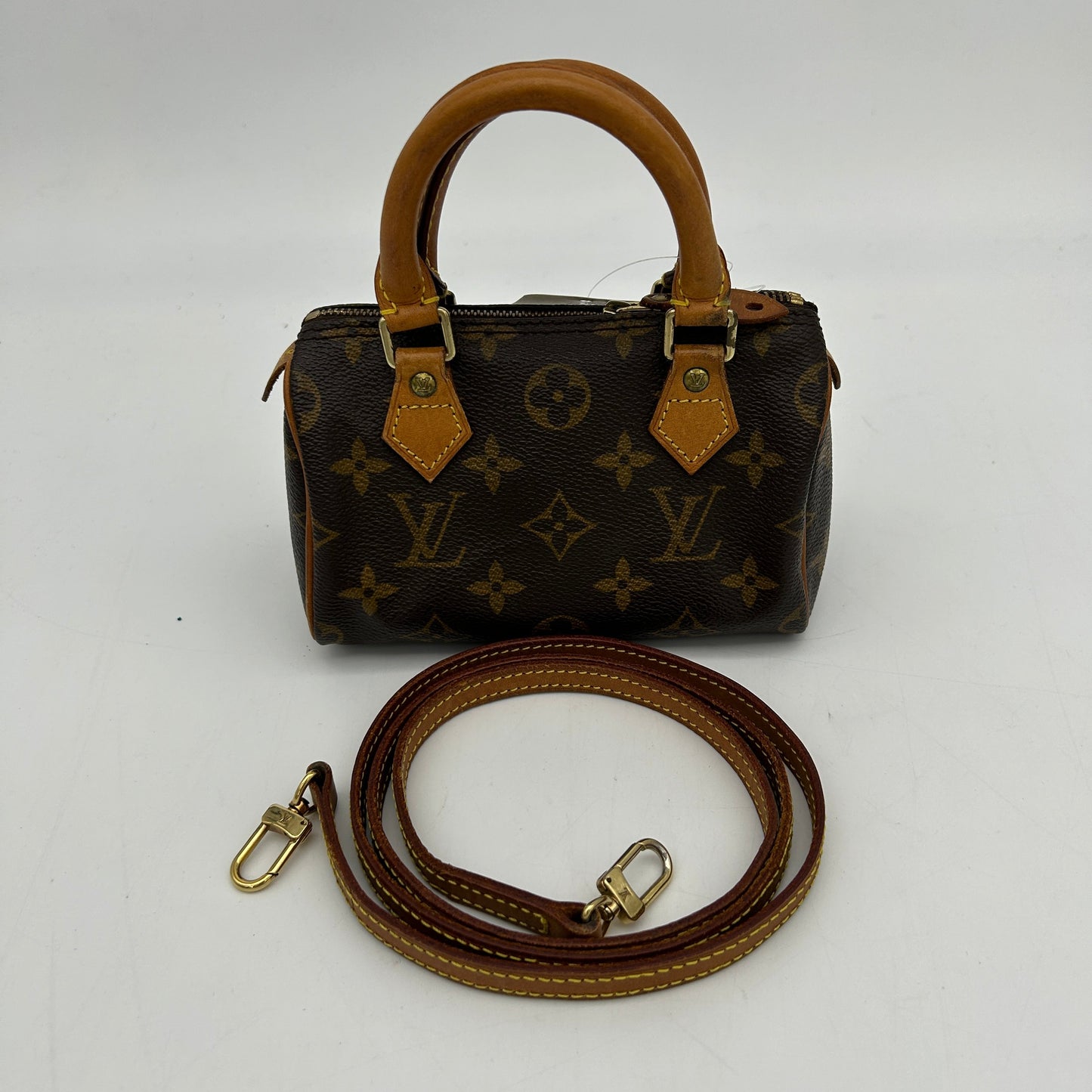 Louis Vuitton Nano Speedy Monogram Brown 2way Bag