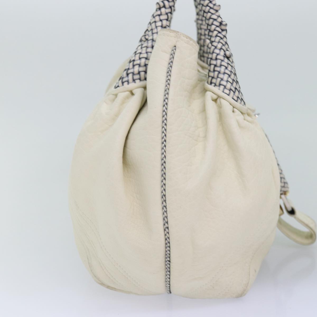 FENDI Spy Bag Shoulder Bag Leather White 77228