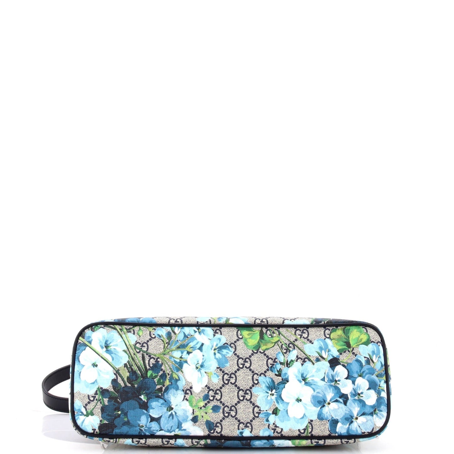 Convertible Zip Tote Blooms Print GG Coated Canvas Medium