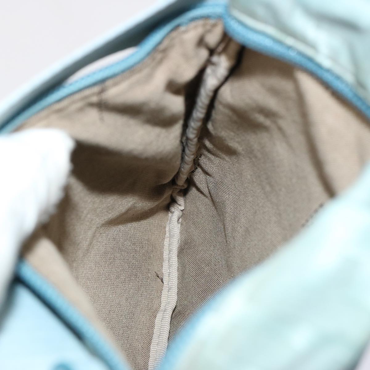 FENDI Zucca Canvas Waist bag Light Blue 77335