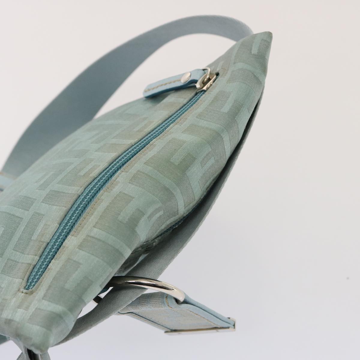 FENDI Zucca Canvas Waist bag Light Blue 77335