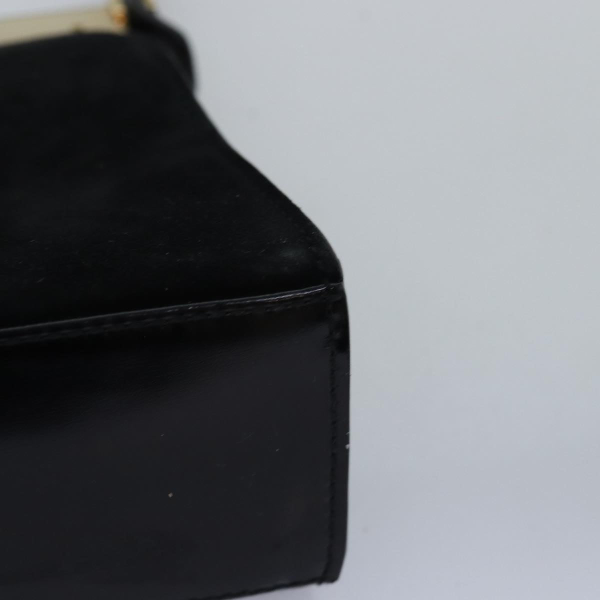 GUCCI Hand Bag Suede Black 001 2058 1928 0 77342