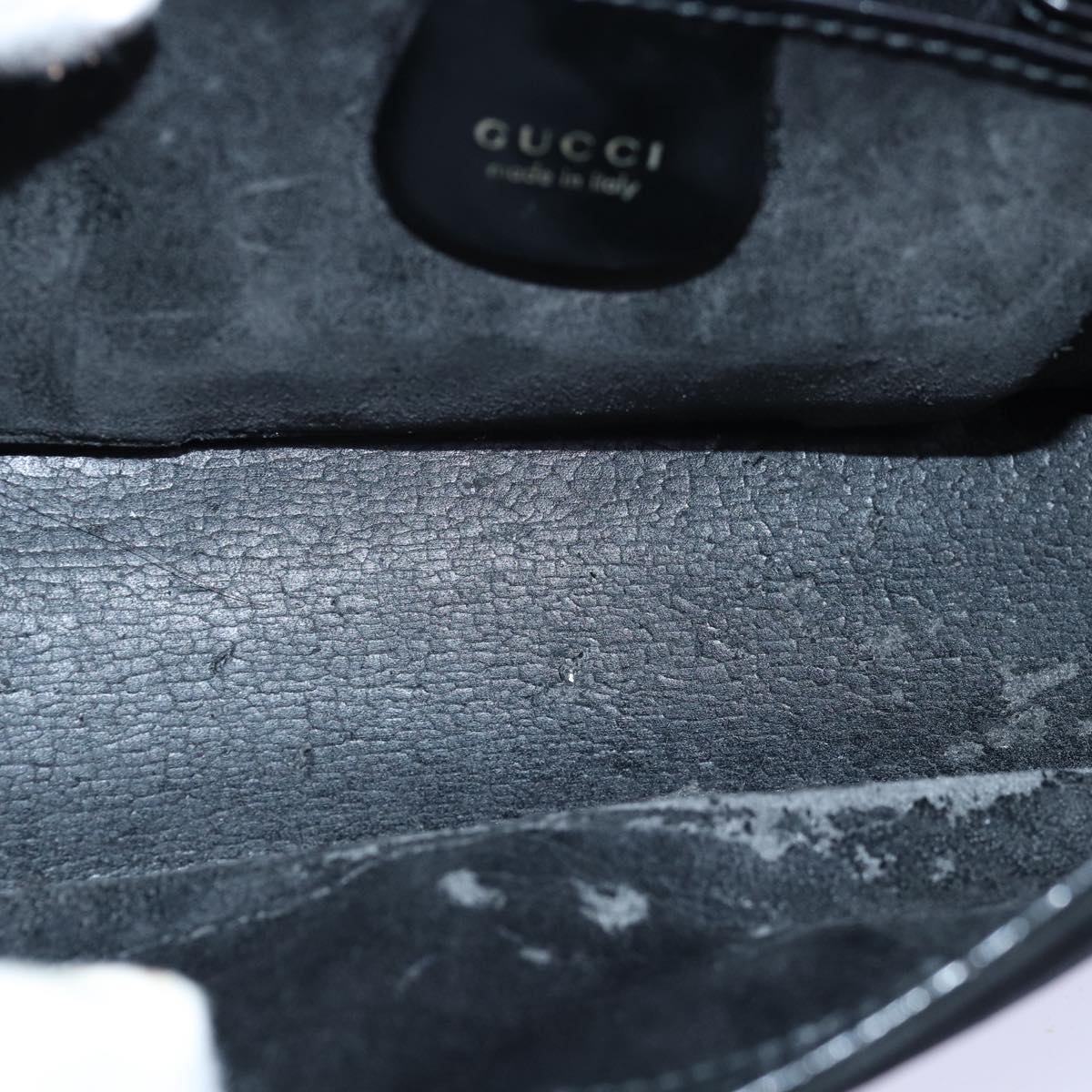 GUCCI Hand Bag Suede Black 001 2058 1928 0 77342