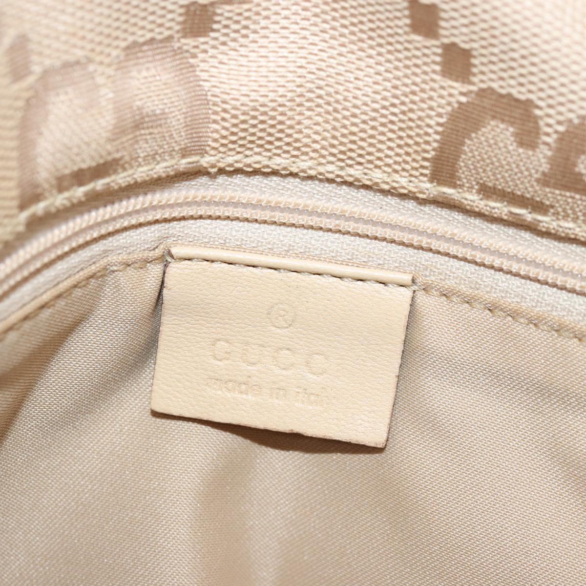 GUCCI GG Canvas Shoulder Bag Beige 001 3807 3444 77343