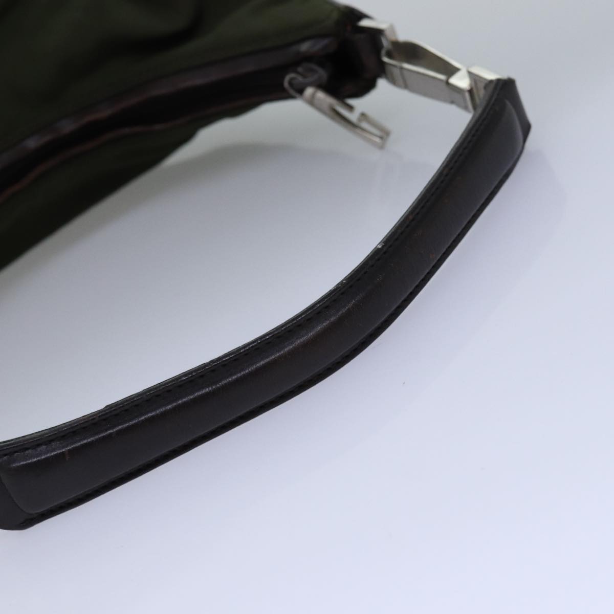 GUCCI Shoulder Bag Nylon Khaki 000 0602 77396
