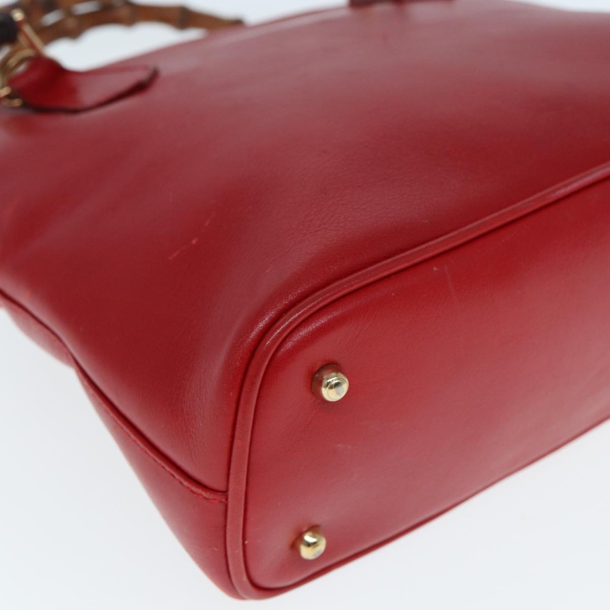 GUCCI Bamboo Hand Bag Leather 000 2865 0290 77456