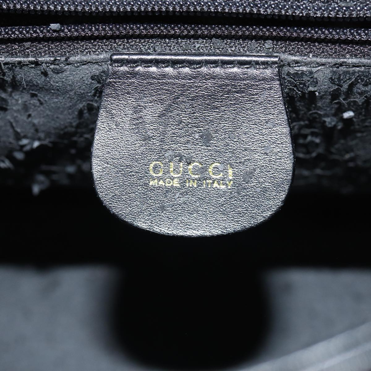 GUCCI Shoulder Bag Leather Black 001 1998 1785 77457