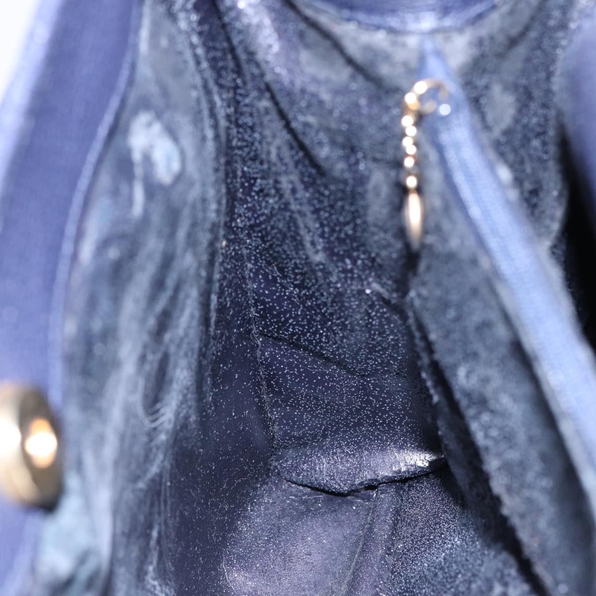 GUCCI Bamboo Tote Bag Suede Navy 002 0260 2615 77479