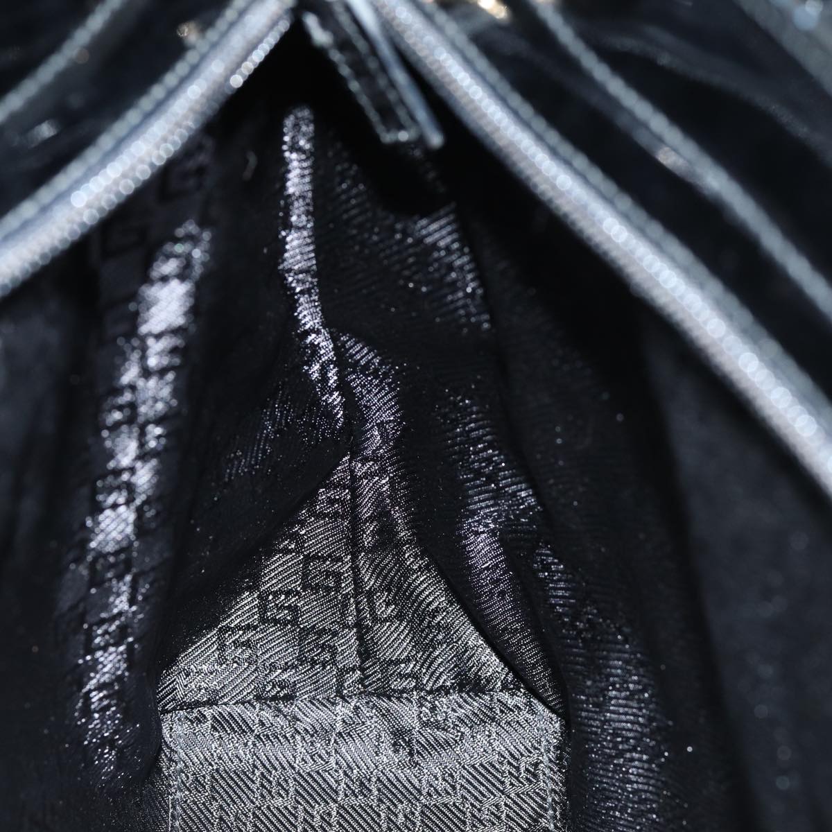 GUCCI Tote Bag Canvas Black 002 1119 77489