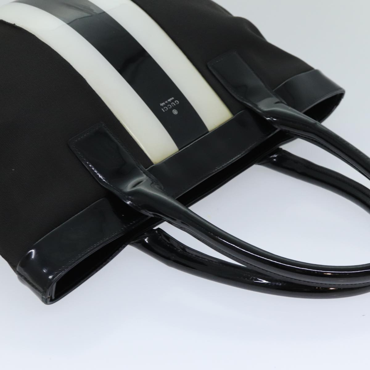 GUCCI Tote Bag Canvas Black 002 1119 77489