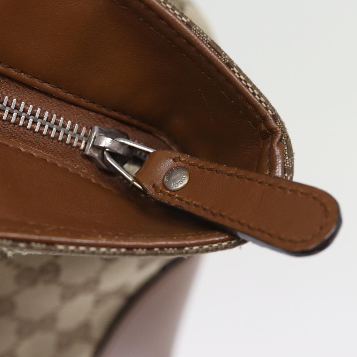 GUCCI GG Canvas Web Sherry Line Tote Bag Beige Red Green 308928 77492