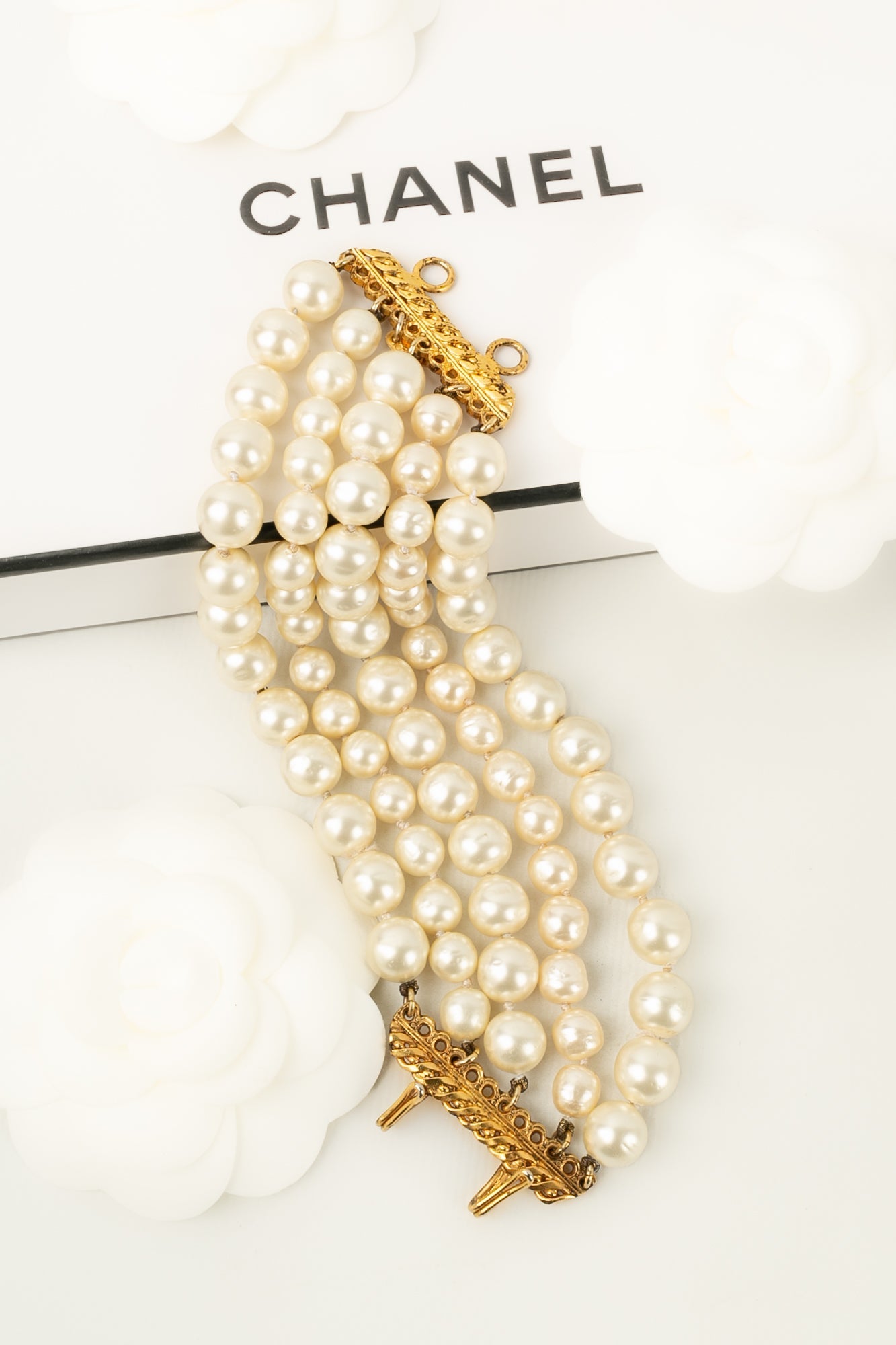 Bracelet de perles nacrÃƒÆ’Ã‚Â©es Chanel