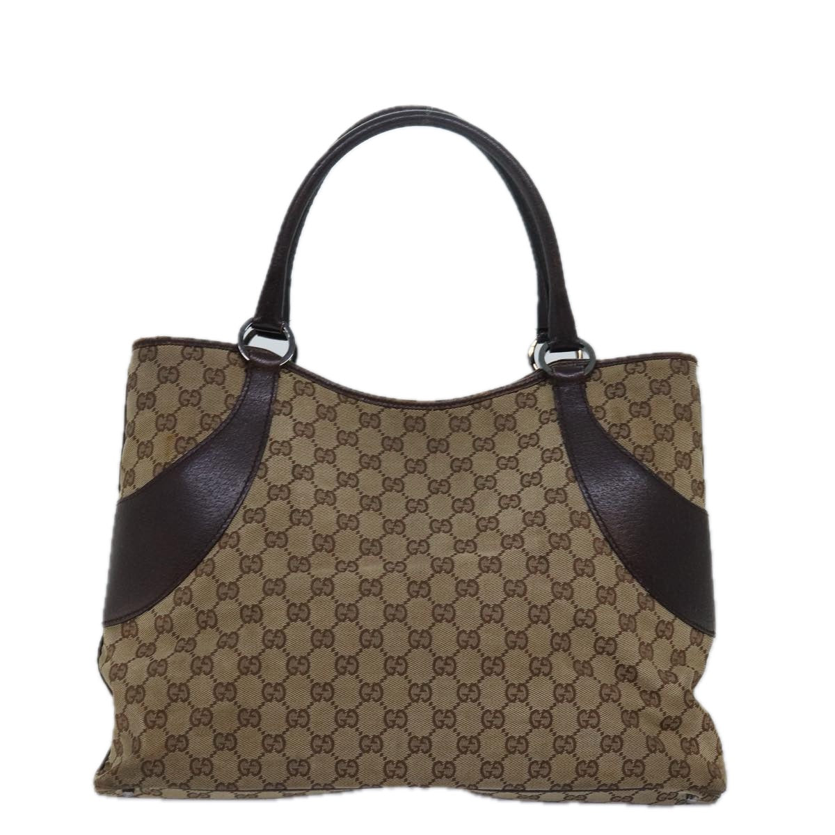 GUCCI GG Canvas Tote Bag Beige 113016 77660