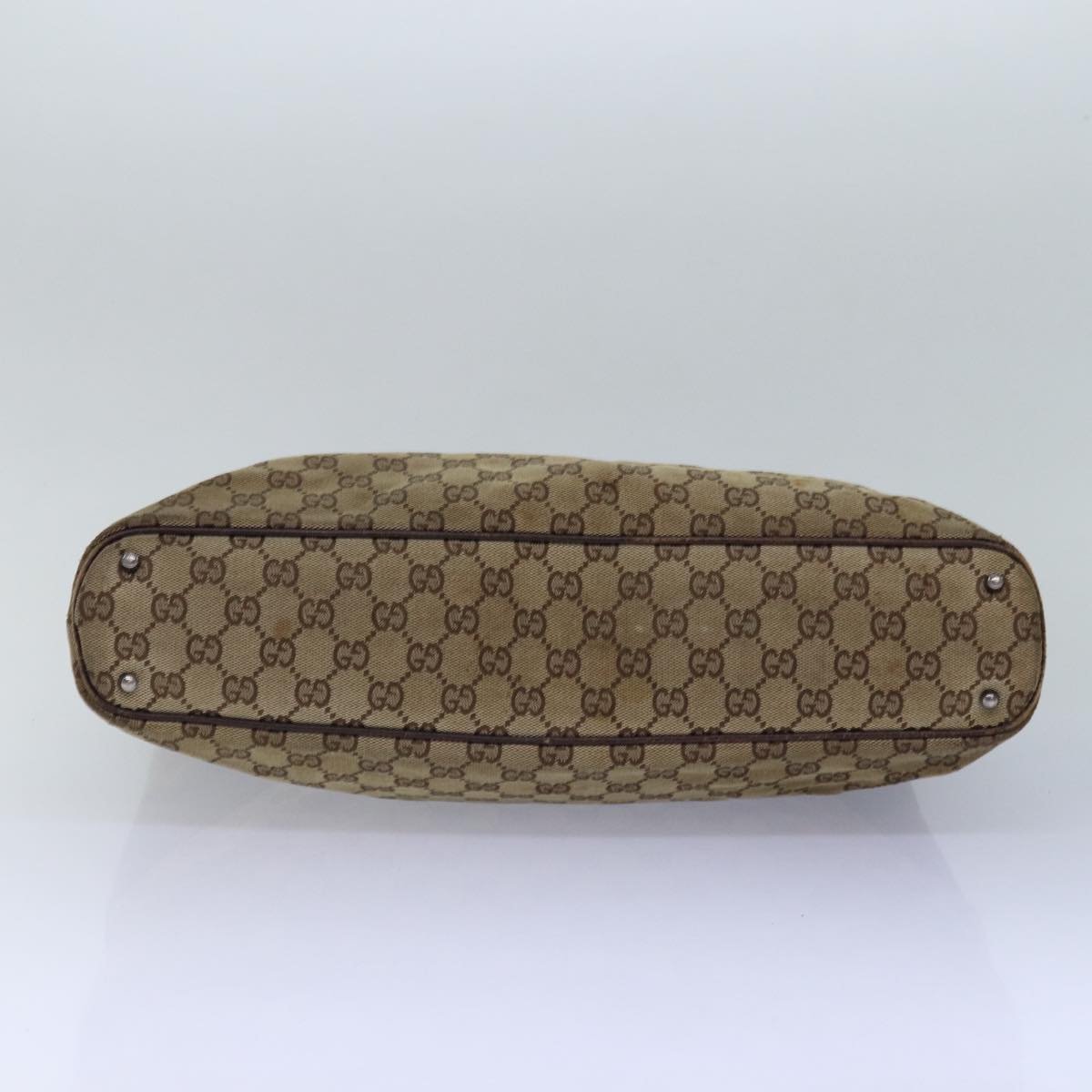 GUCCI GG Canvas Tote Bag Beige 113016 77660