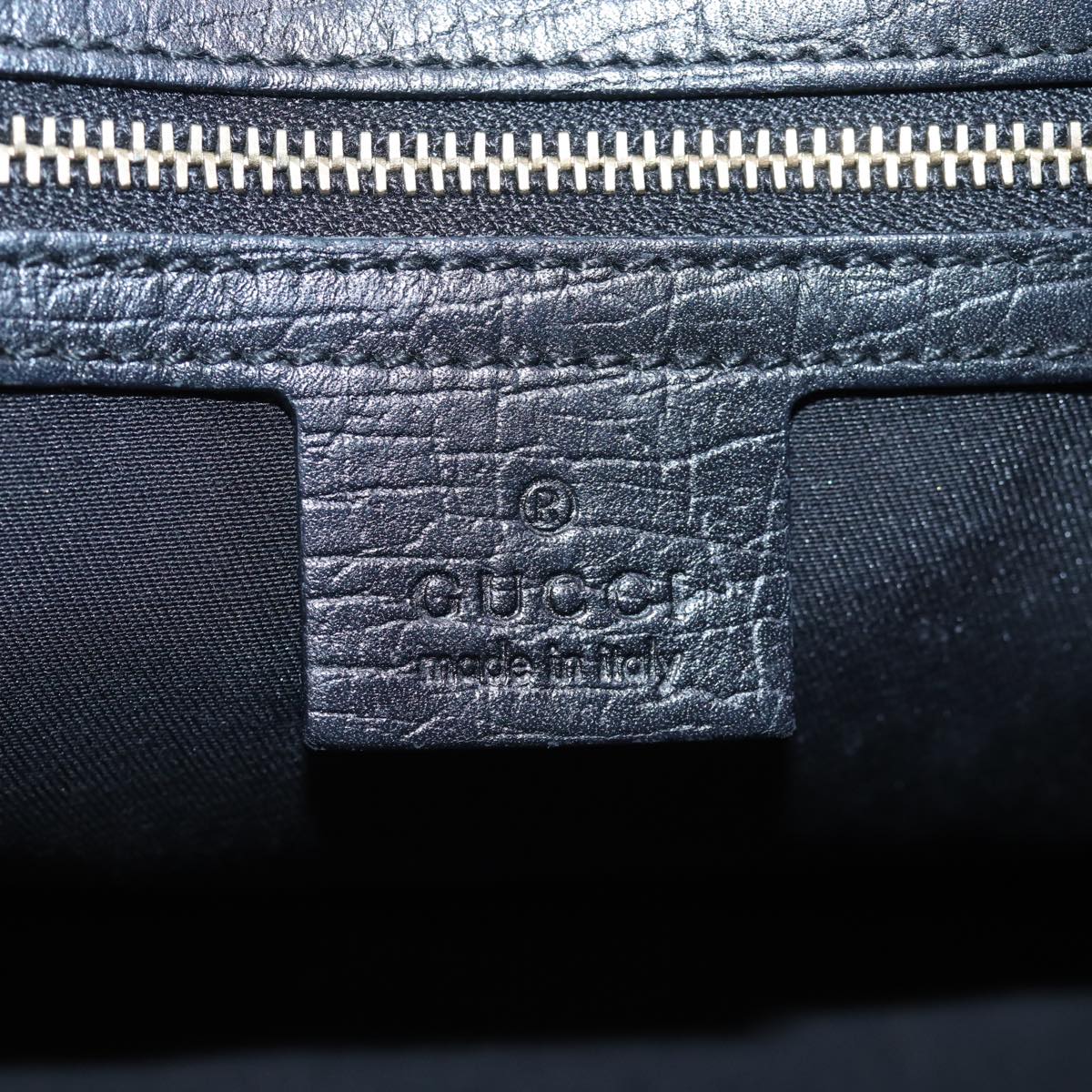GUCCI GG Canvas Sherry Line Tote Bag Black White 139261 77661