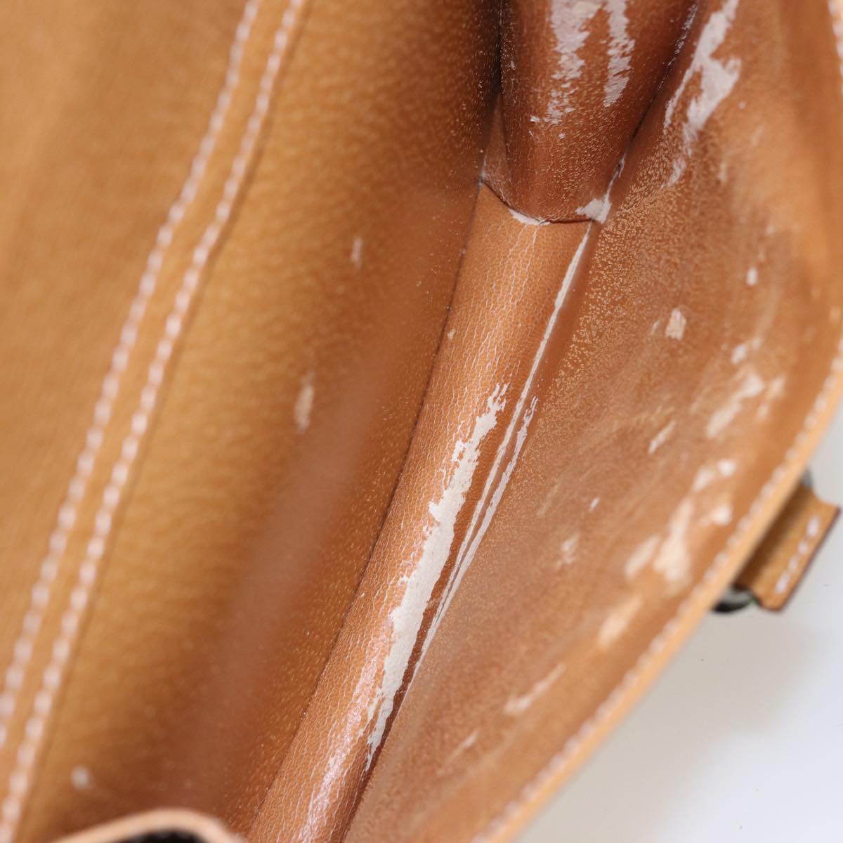 GUCCI Hand Bag Leather 2way Beige 77667
