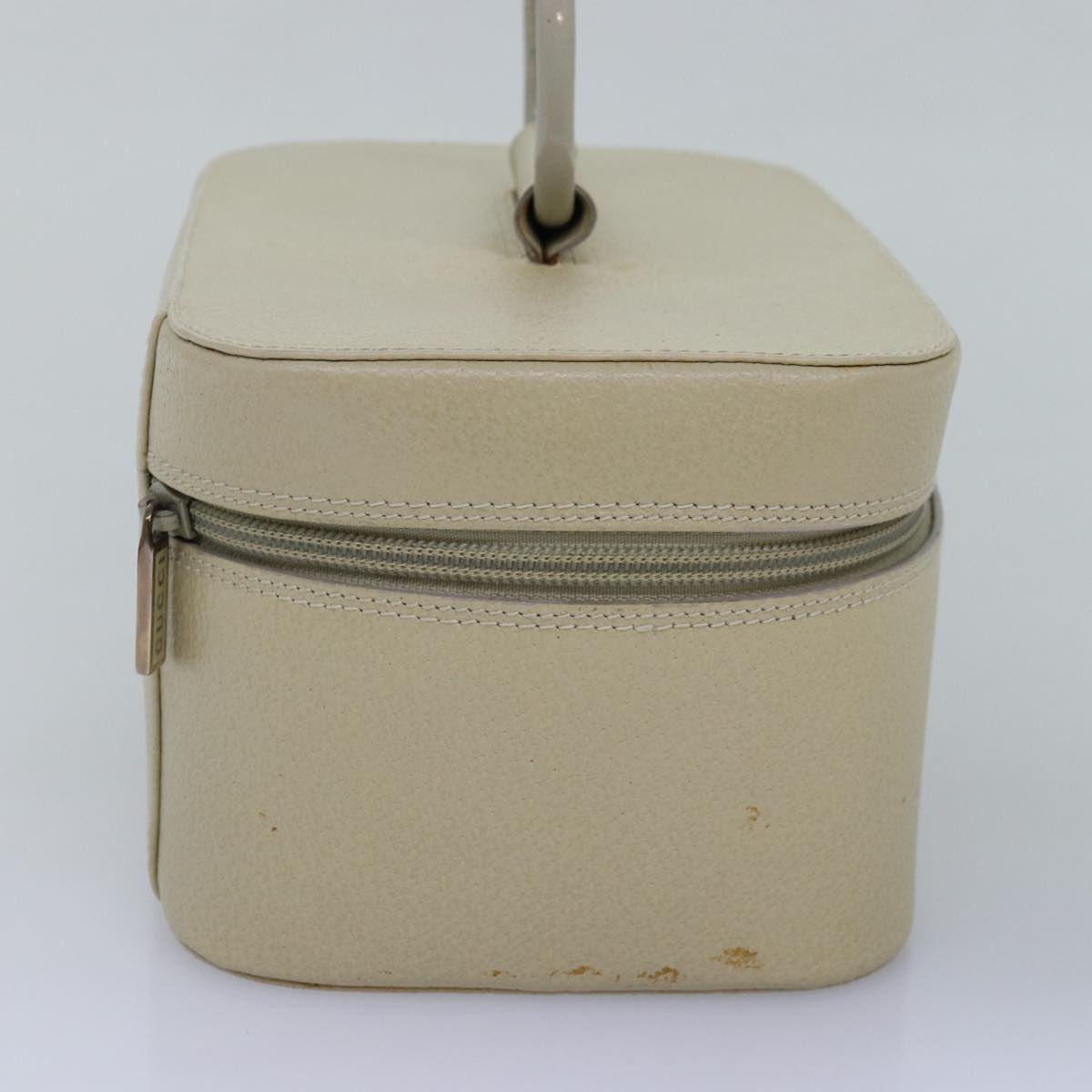 GUCCI Vanity Cosmetic Pouch Leather Cream 039 2020 0710 77674