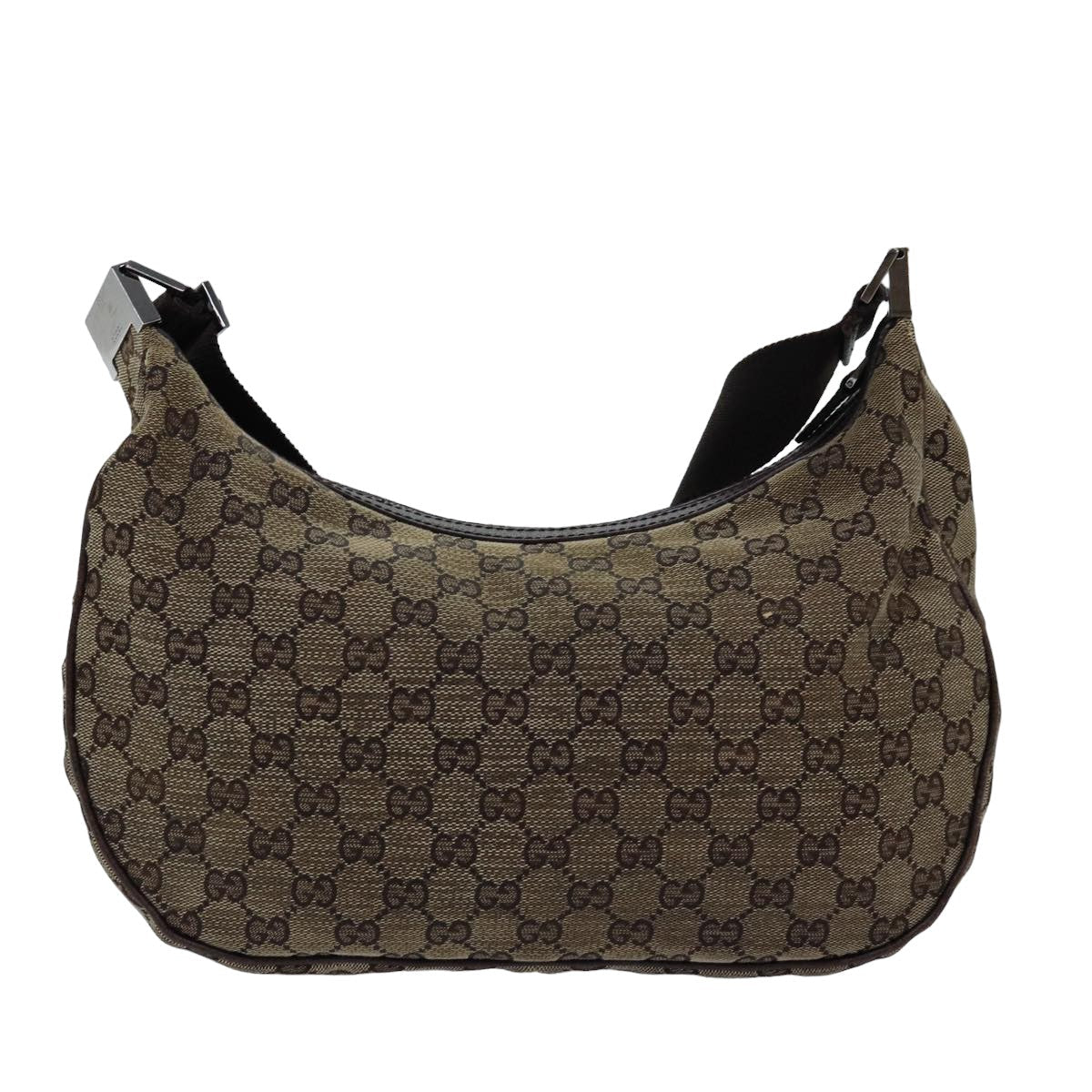 GUCCI GG Canvas Shoulder Bag Beige 122790 77680