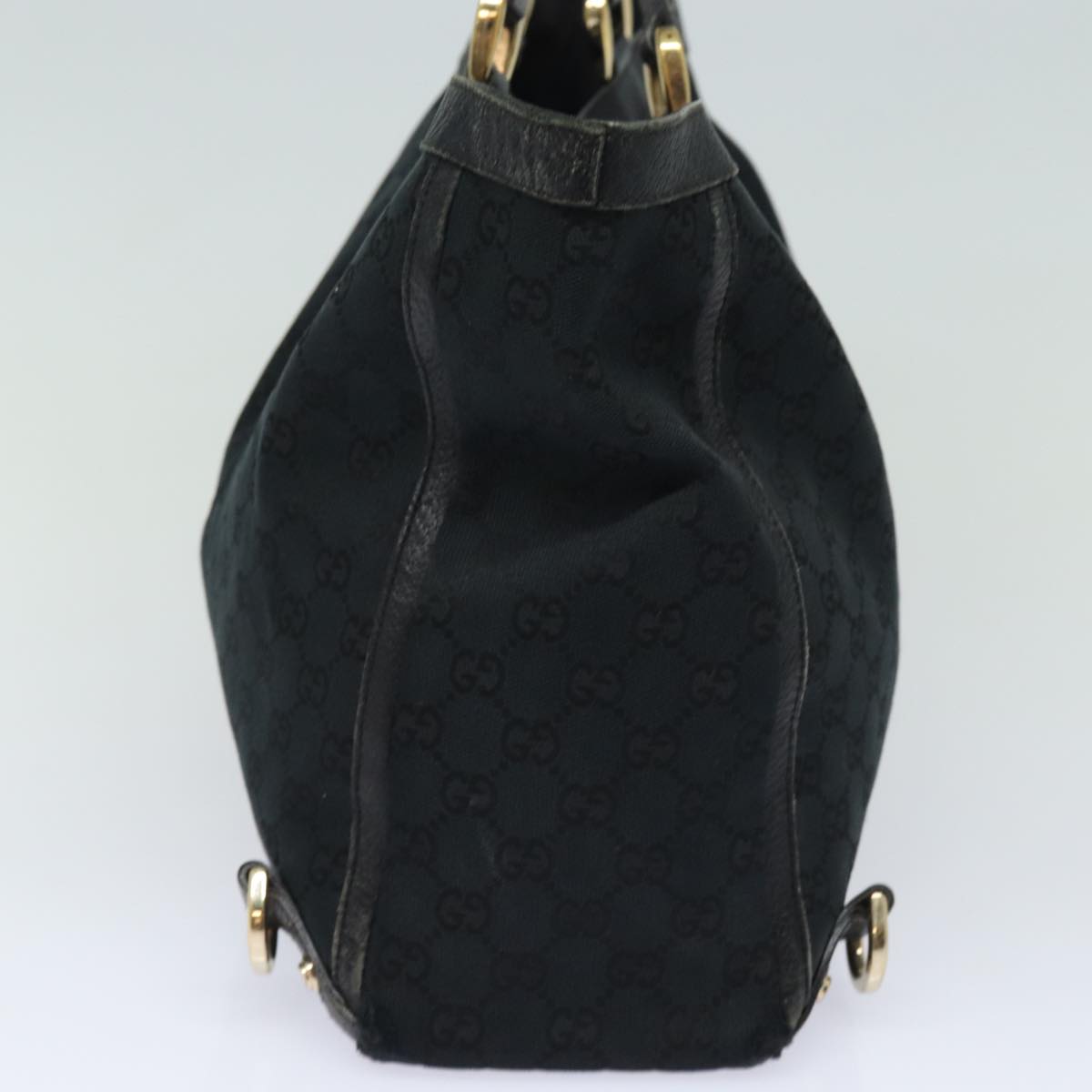 GUCCI GG Canvas Abbey Tote Bag Black 141472 77688