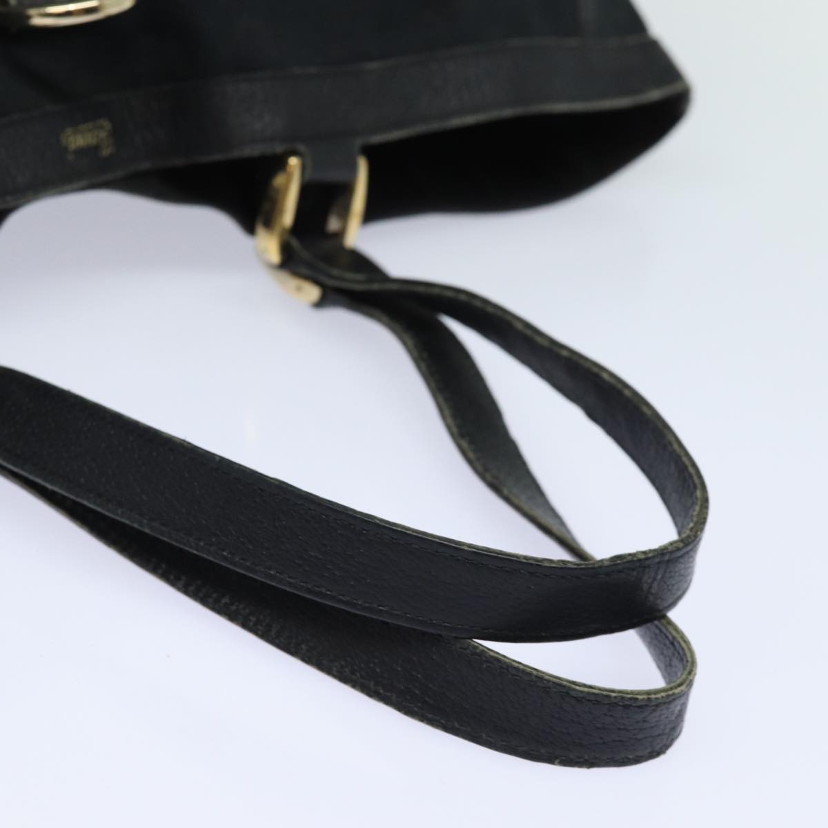 GUCCI GG Canvas Abbey Tote Bag Black 141472 77688