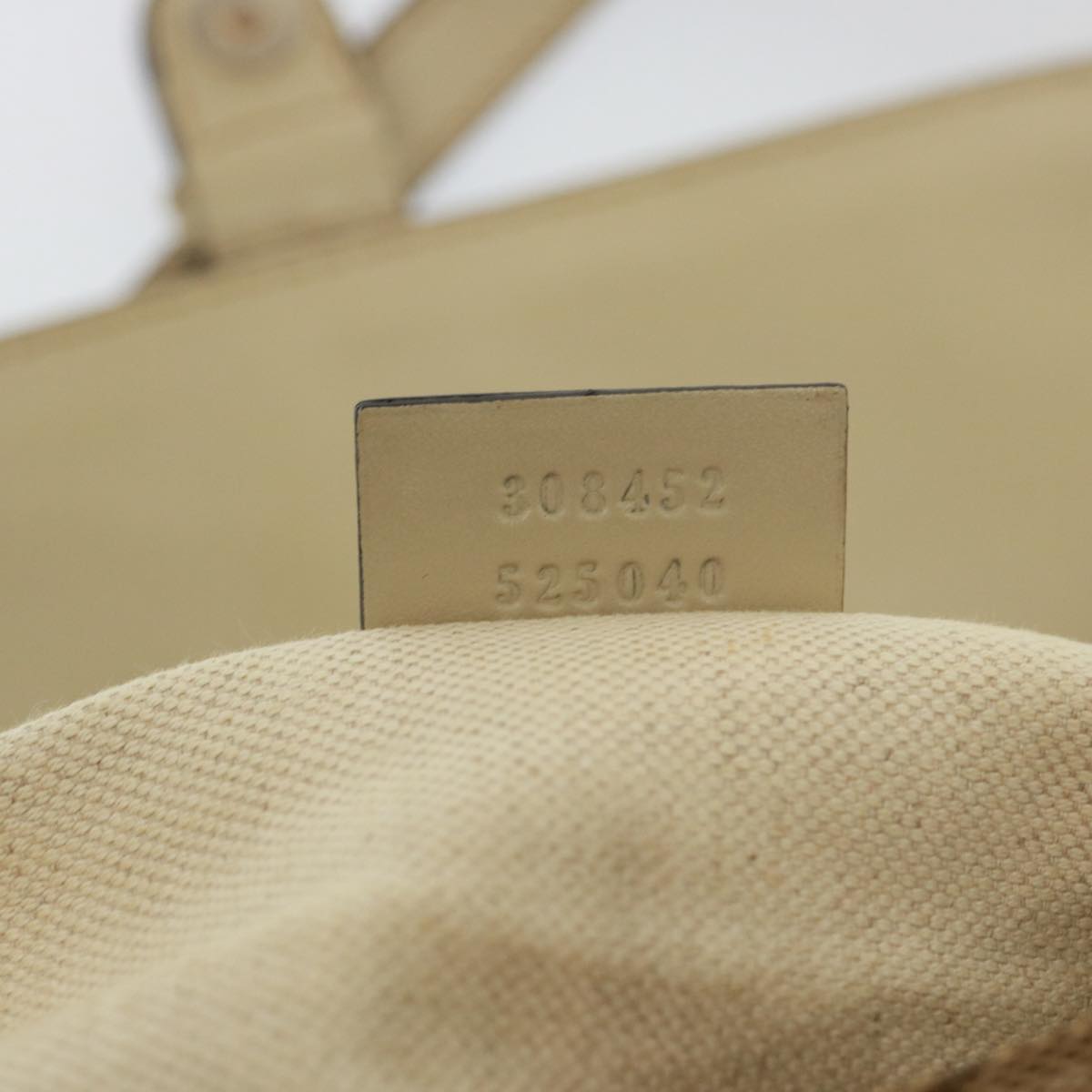 GUCCI GG Canvas Shoulder Bag Beige 308452 77733