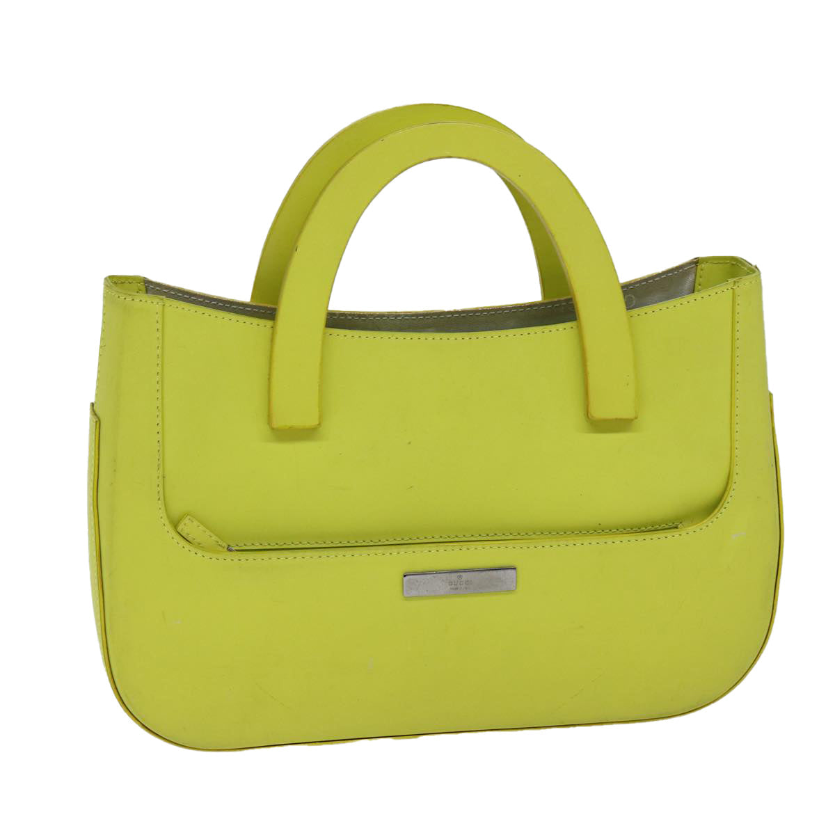 GUCCI Hand Bag Leather Outlet Yellow 002 1068 77735