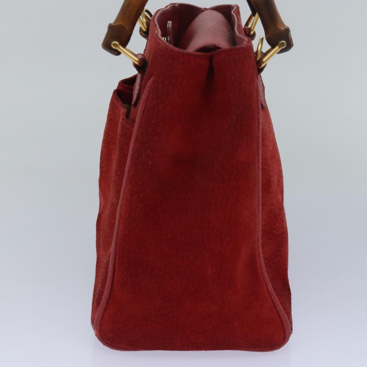 GUCCI Bamboo Hand Bag Red 002 123 0260 77760