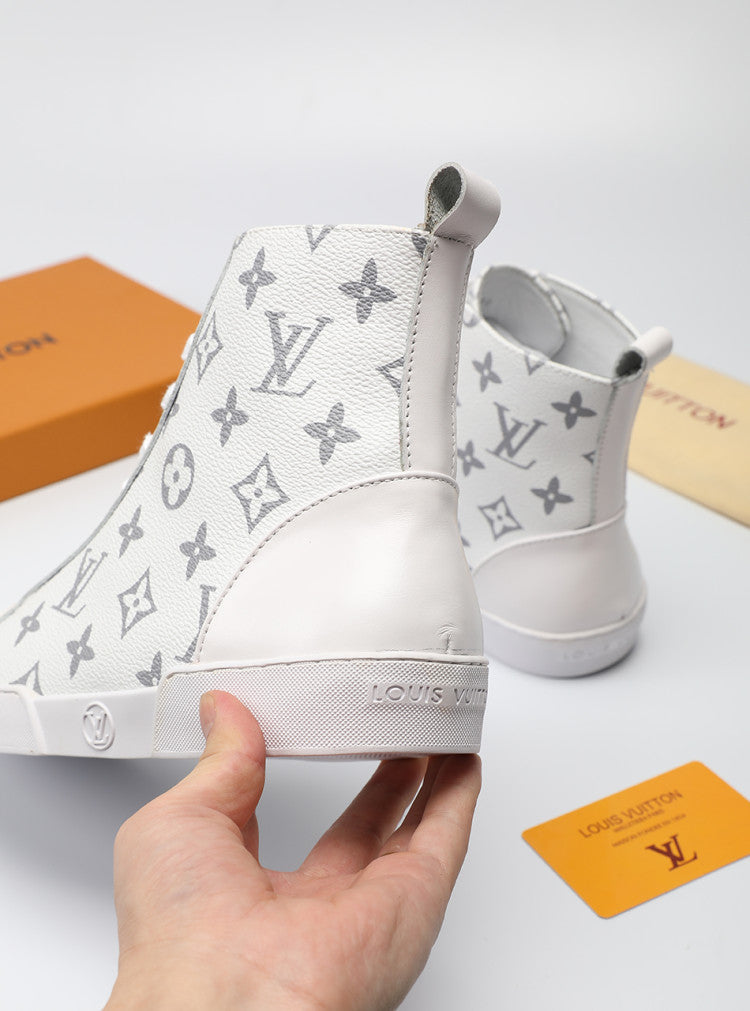 GLM - LUV High GLMnogram White Boot Sneaker