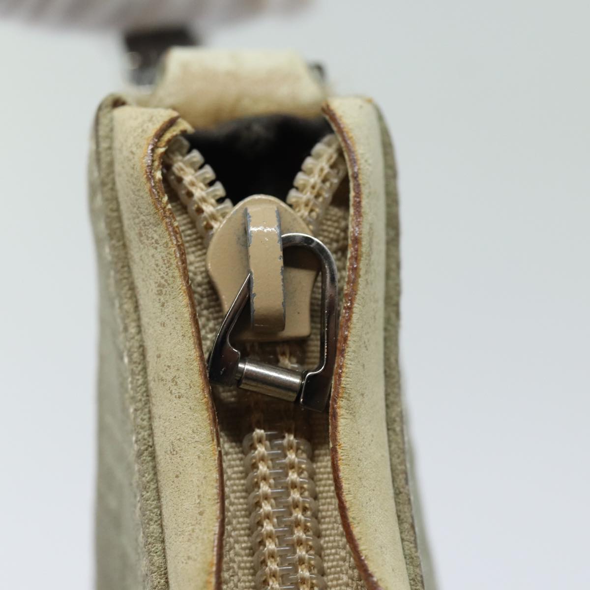 GUCCI Shoulder Bag Suede Beige 28335 77828
