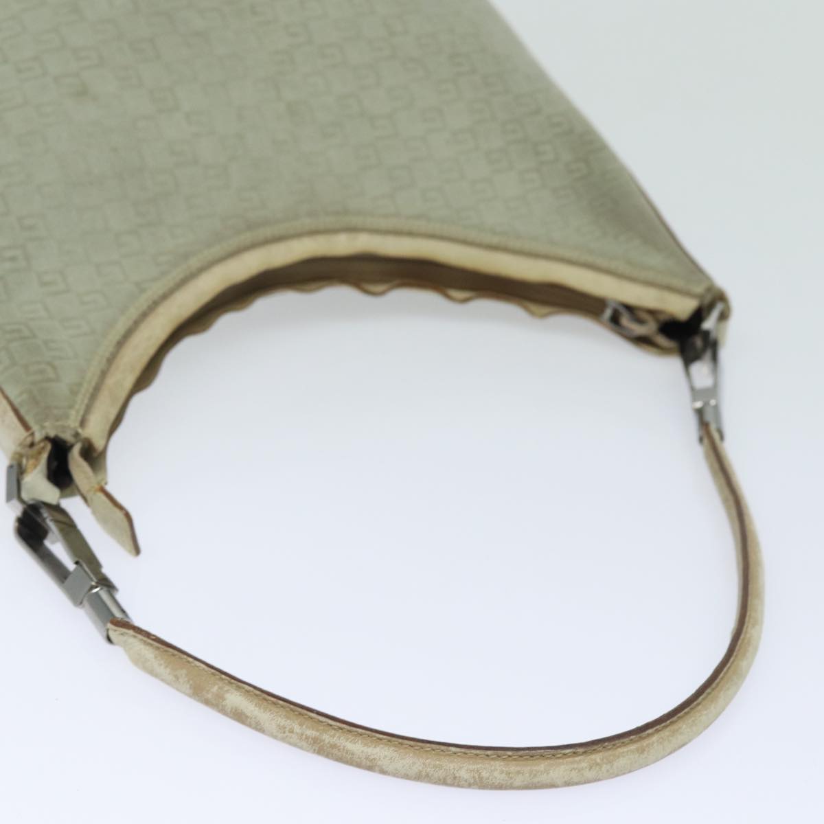 GUCCI Shoulder Bag Suede Beige 28335 77828
