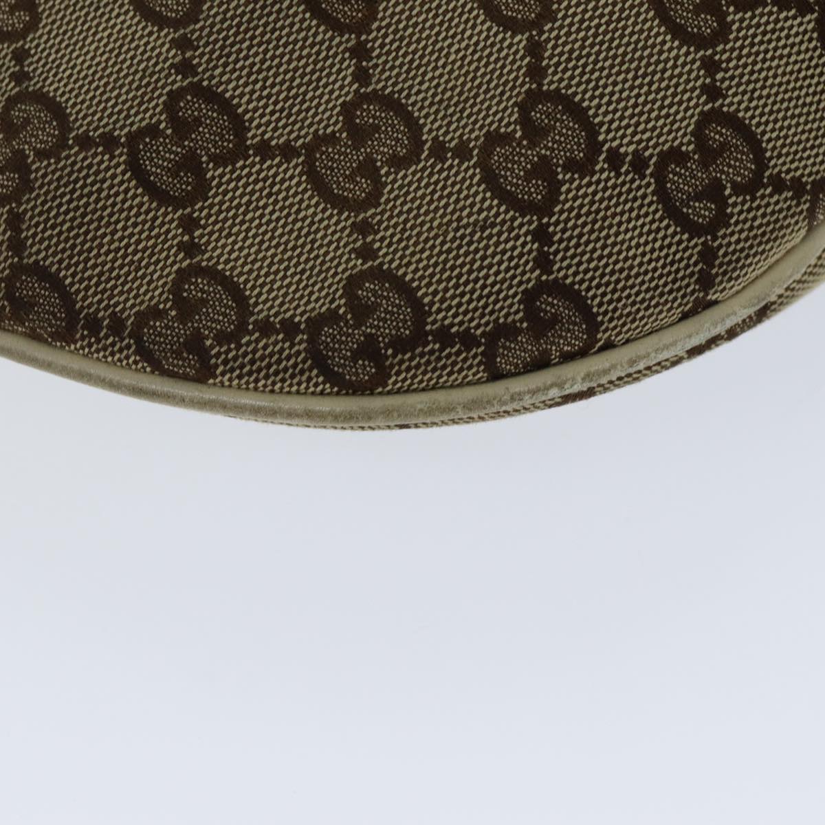 GUCCI GG Canvas Shoulder Bag Beige 77937