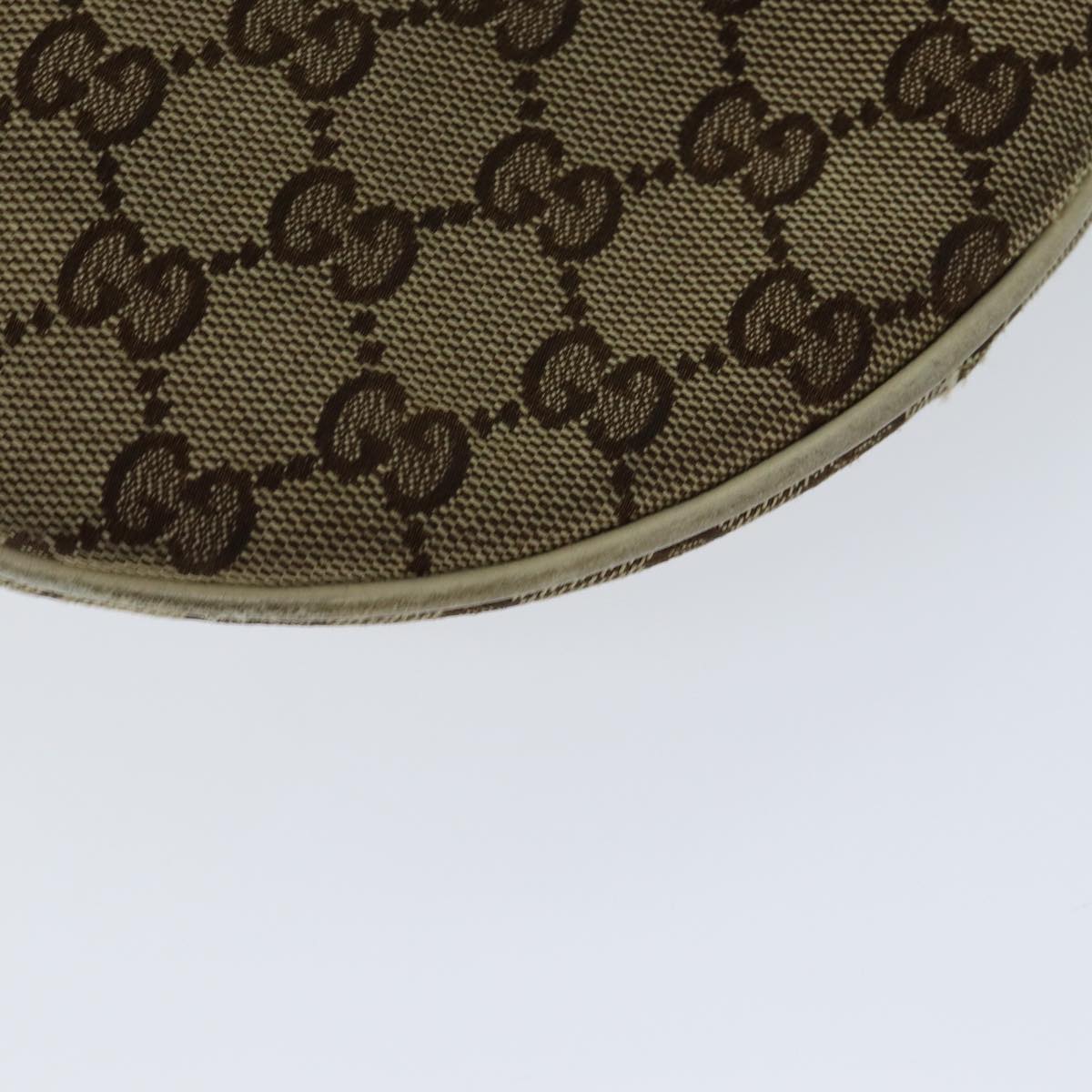 GUCCI GG Canvas Shoulder Bag Beige 77937