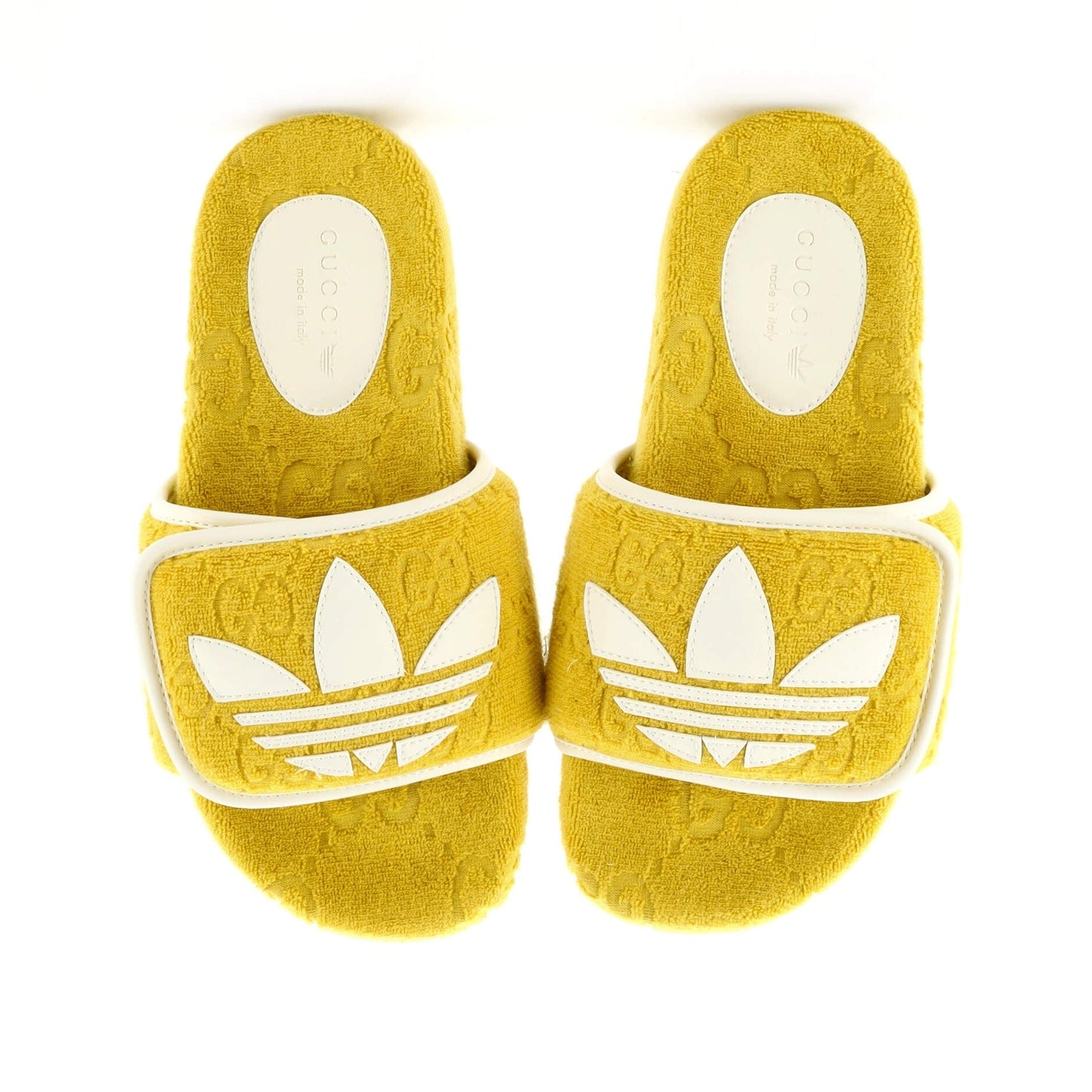 x Adidas Women's Platform Slide Sandals Terry Cloth