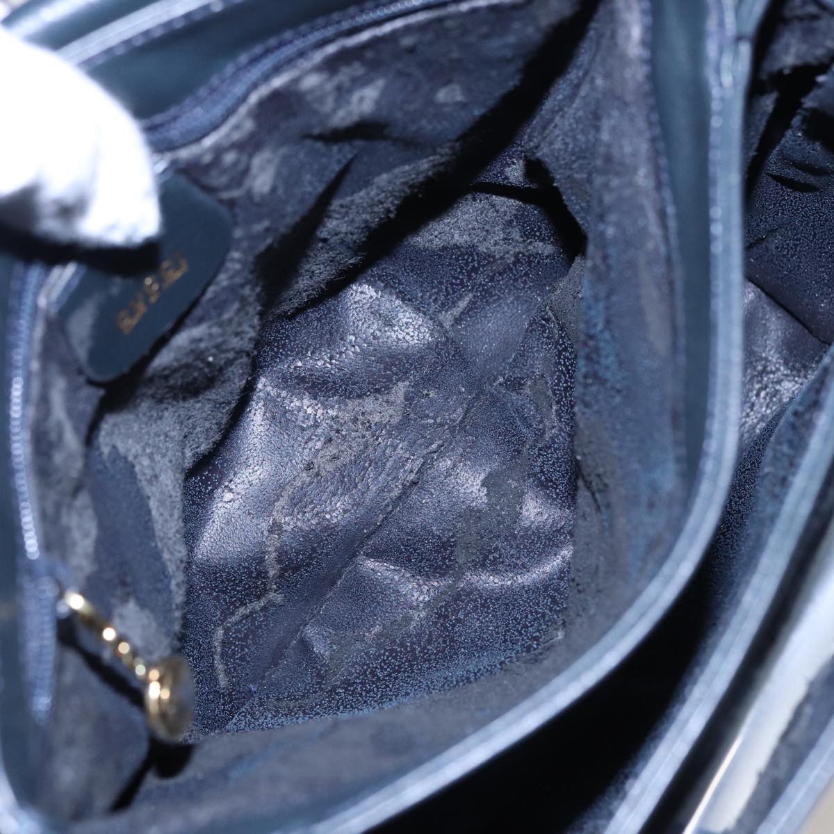 GUCCI Bamboo Shoulder Bag Leather Black 001 14 1571 78084