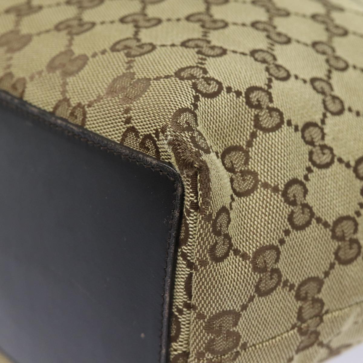 GUCCI GG Canvas Tote Bag Beige 002 1098 78094
