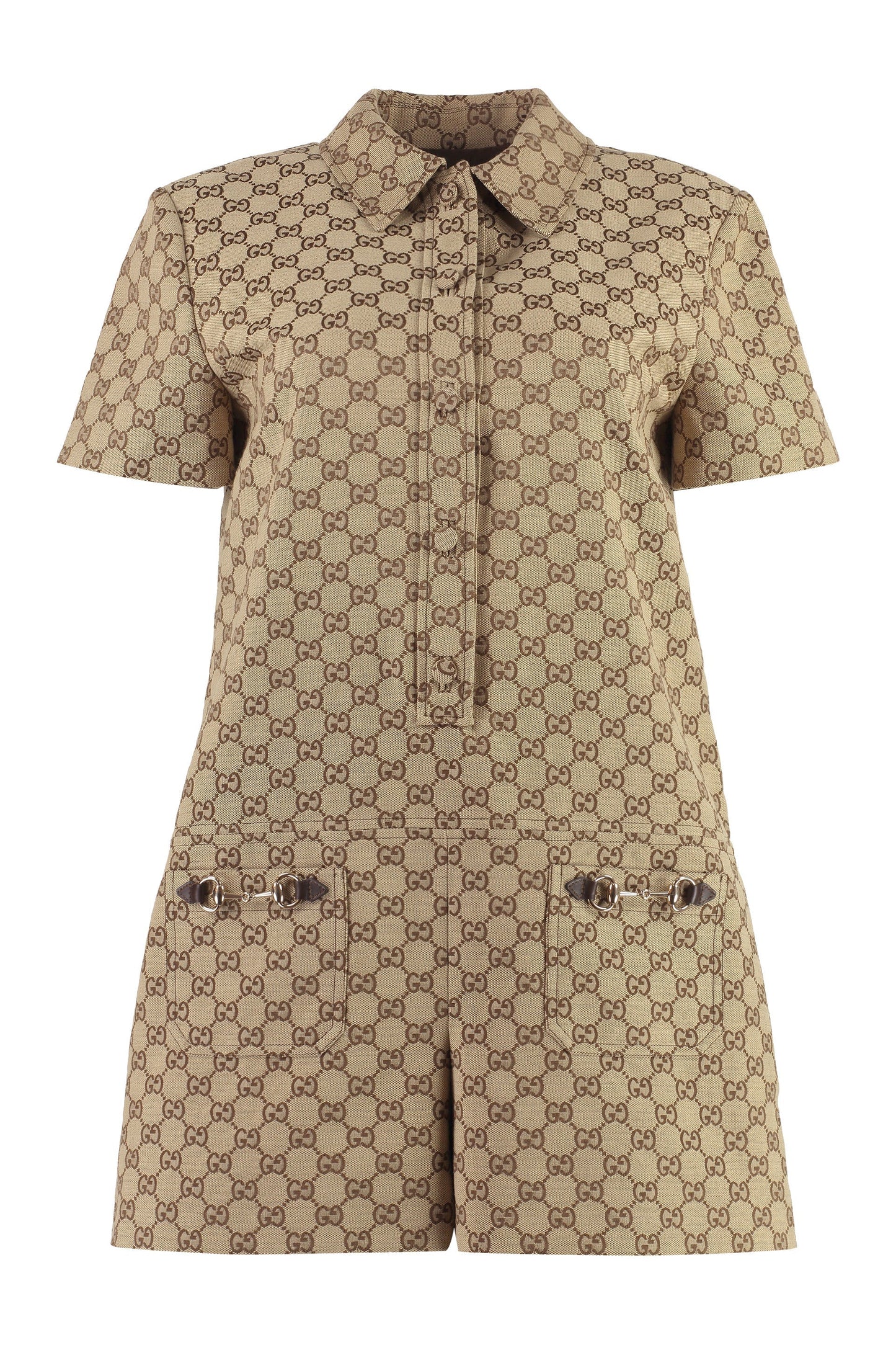 GUCCI Leather Detailed Jumpsuit for Women