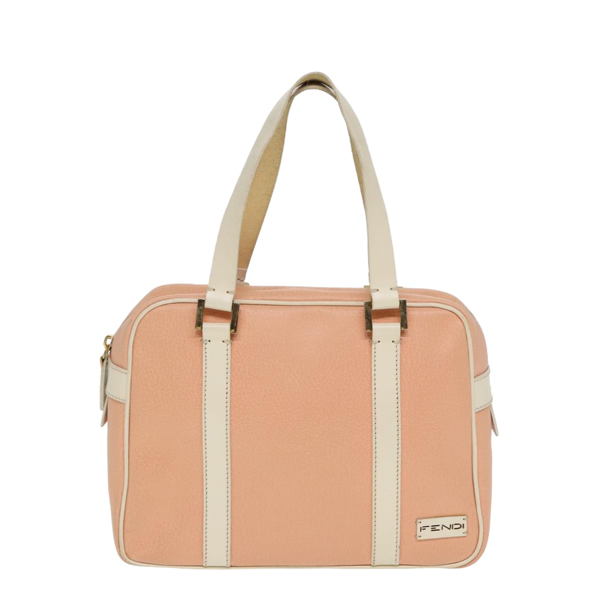 FENDI Hand Bag Leather Pink 78230