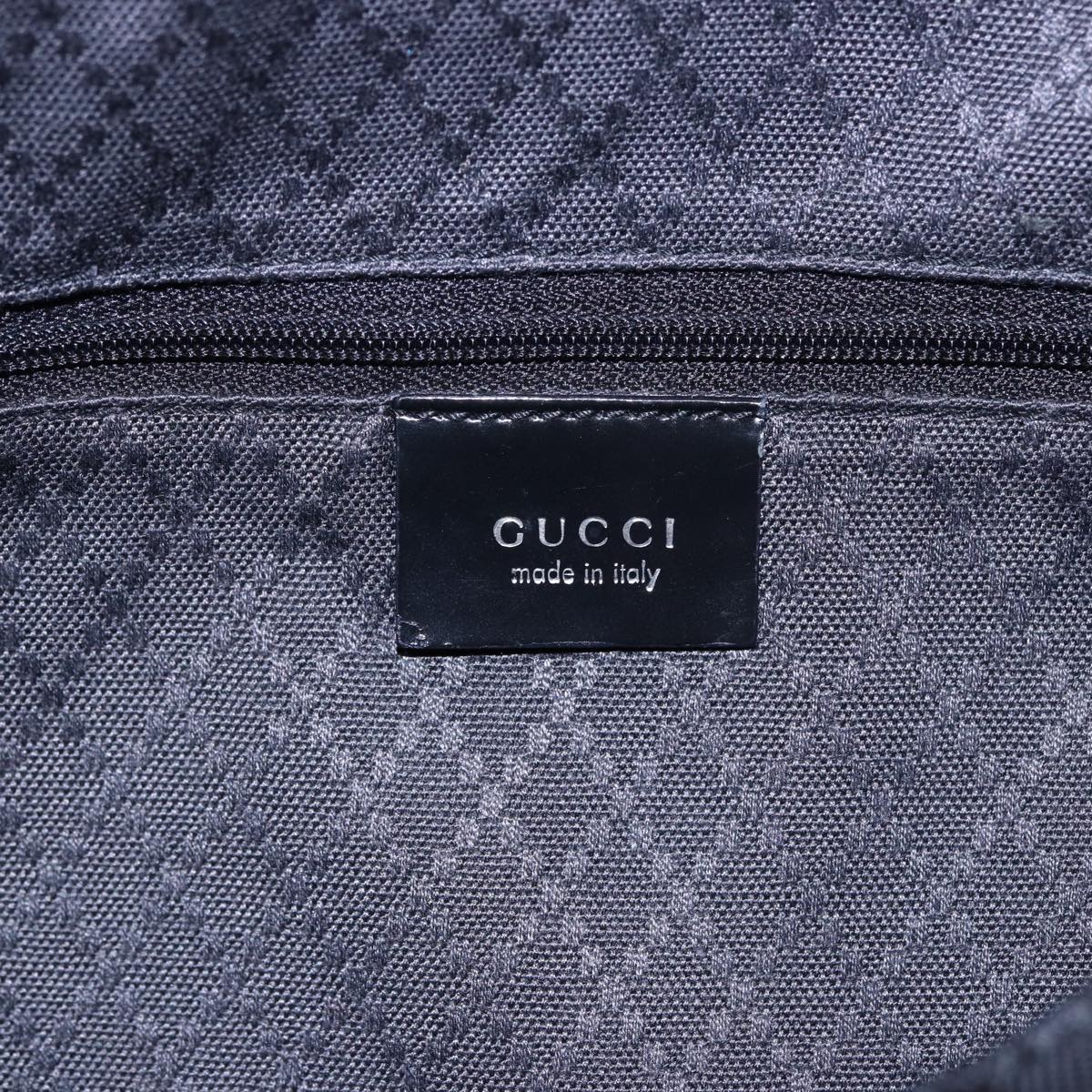 GUCCI Bamboo Shoulder Bag Nylon Black 001 2404 1577 78241
