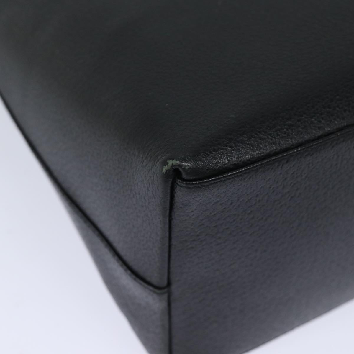 GUCCI Bamboo Shoulder Bag Leather Black 001 3006 78246