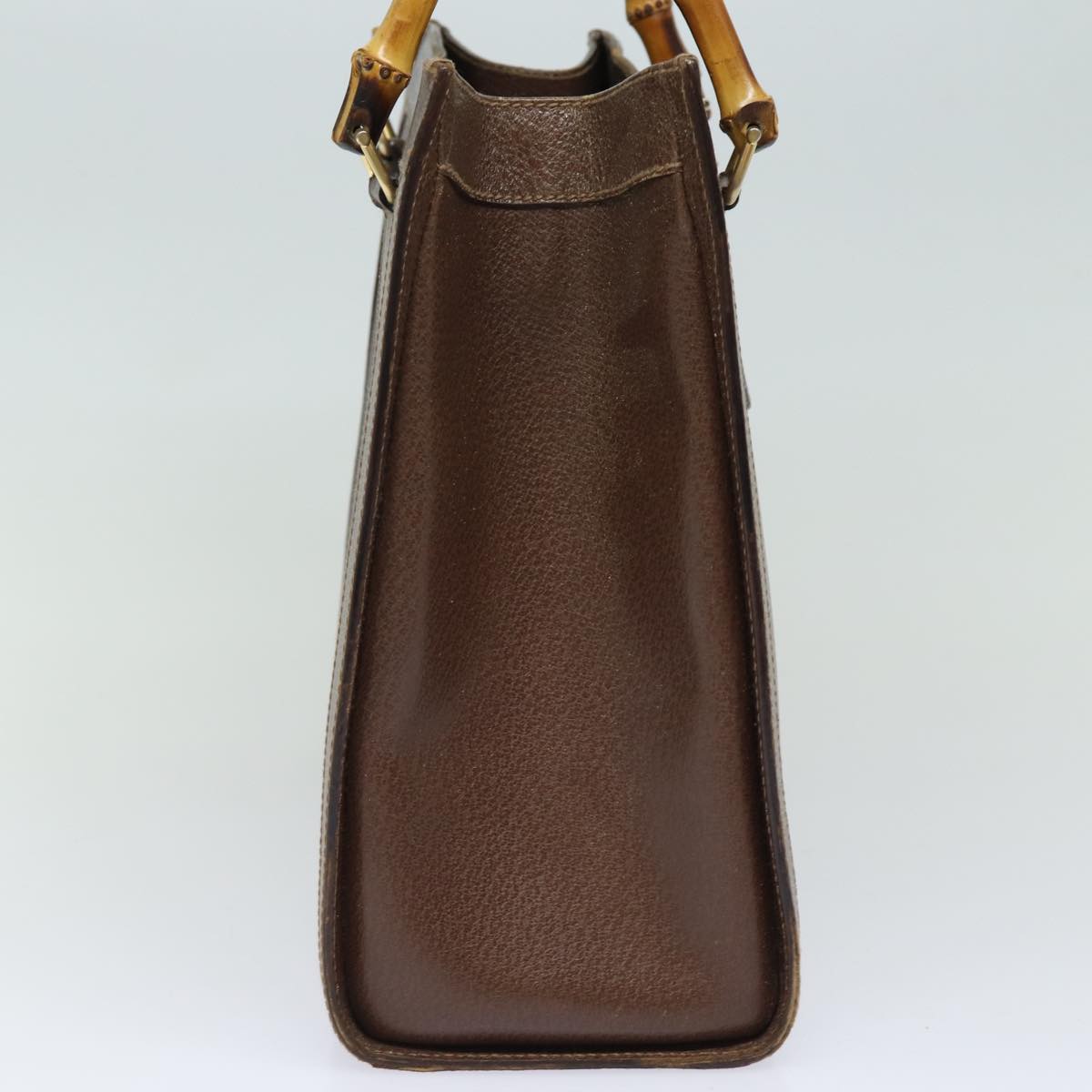 GUCCI Bamboo Tote Bag Leather Brown 002 1186 0260 78252