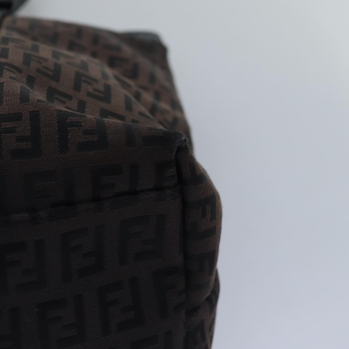 FENDI Zucca Canvas Tote Bag Brown Black 78278