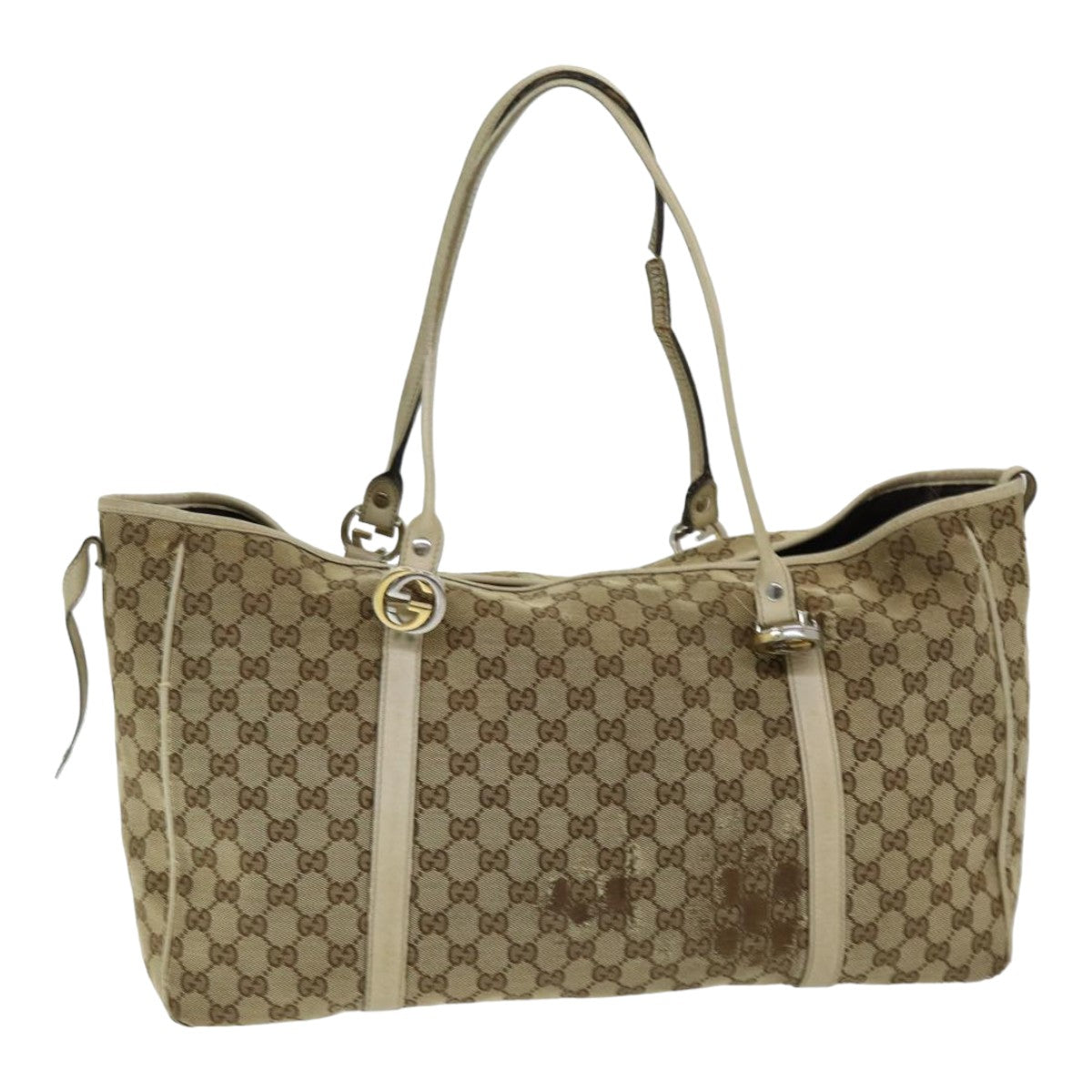 GUCCI GG Canvas Tote Bag Beige 232956 78299