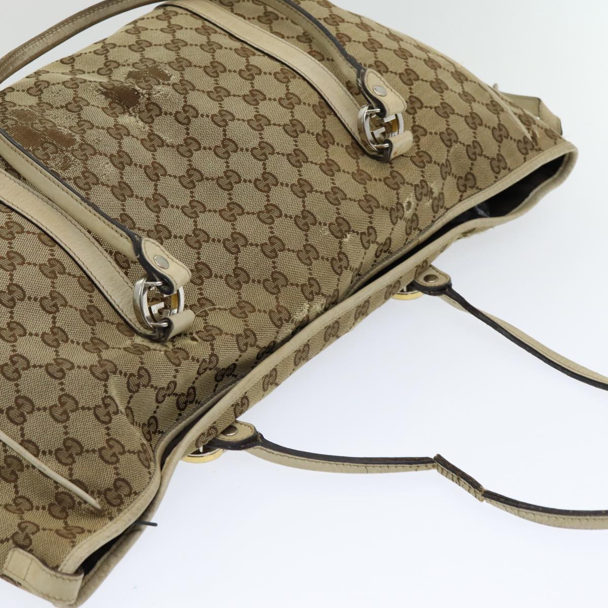 GUCCI GG Canvas Tote Bag Beige 232956 78299