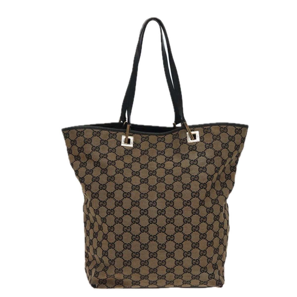 GUCCI GG Canvas Tote Bag Beige 002 1098 78341