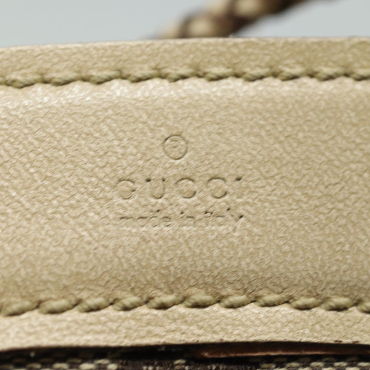 GUCCI GG Canvas Shoulder Bag Beige 109143 78342